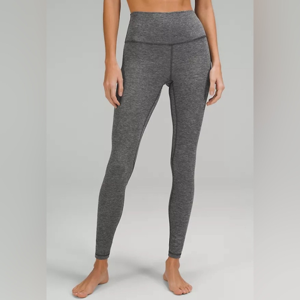 Lululemon high-rise size 4 heathered Gray full length